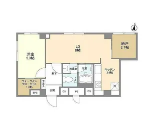 ベルファン西麻布【3階】の間取り