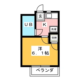 冨貴ハイツ【2階】の間取り