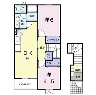 ドゥーメゾンN【2階】の間取り
