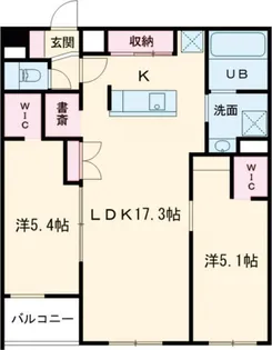 R-fino千歳末広【1階】の間取り