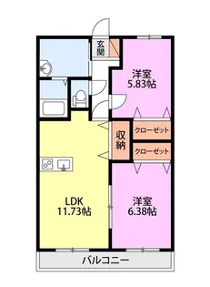 ヴィラ・アネシス【5階】の間取り