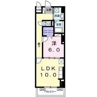 グランスイート新横浜II【5階】の間取り