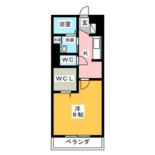 レジデンス神領【2階】の間取り