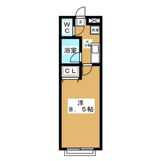 杉庄ハイツV【2階】の間取り