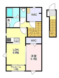リコルド白坂【2階】の間取り