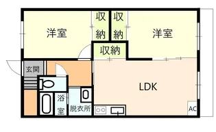 サーフェス上京面【1階】の間取り