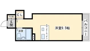 ホワイトプラザ【1階】の間取り