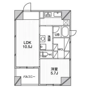 ルクレ堺筋本町レジデンス【10階】の間取り