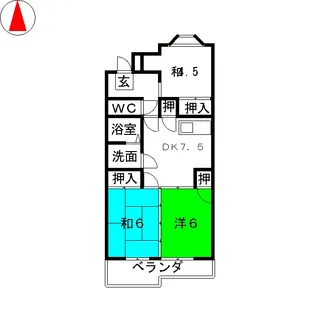 大島ビル城下【3階】の間取り