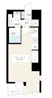 カスタリア新宿御苑【6階】の間取り