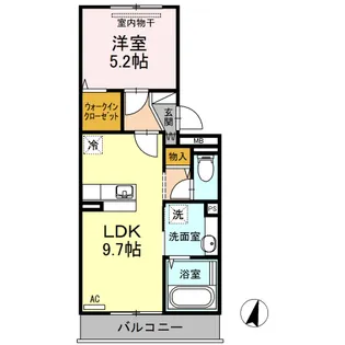 シャンスセーズ【2階】の間取り