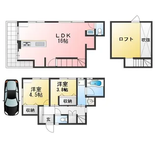 MITAKA CASTの間取り