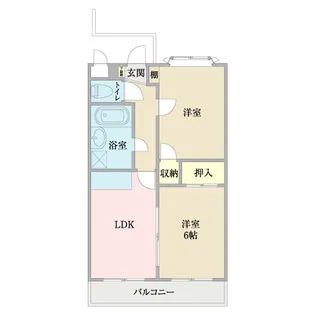 鈴喜コートハウス【4階】の間取り