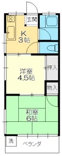 グリーンハイツ【2階】の間取り