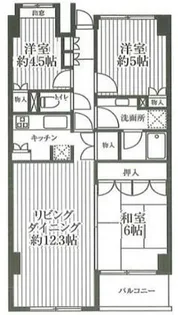 グロブナーハウス【3階】の間取り