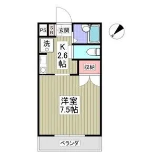 シャトー一の沢【2階】の間取り