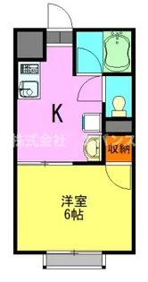 ハイツ愛宕【2階】の間取り