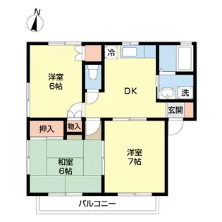 ヒルズYAMASHITAII【1階】の間取り