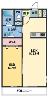 ひまわりガーデン八千代【1階】の間取り