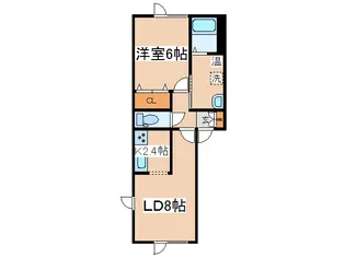 ザントウーア【1階】の間取り