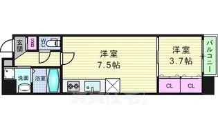 ラルテ天王寺【3階】の間取り