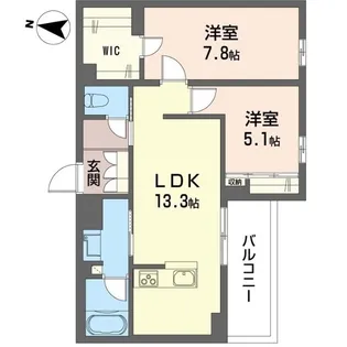 ルトリコ浦和II【3階】の間取り