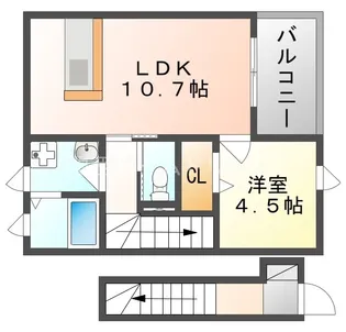 OHANA【2階】の間取り