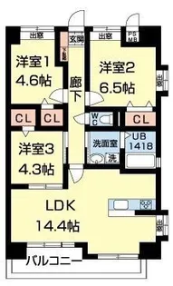pia・マーブル【9階】の間取り