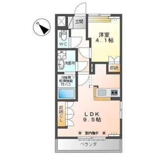 シャーロット・II 201【2階】の間取り