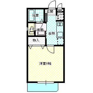 フォーライフヴィラ石川町【1階】の間取り