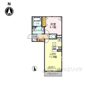 セゾンデスリジエール【2階】の間取り
