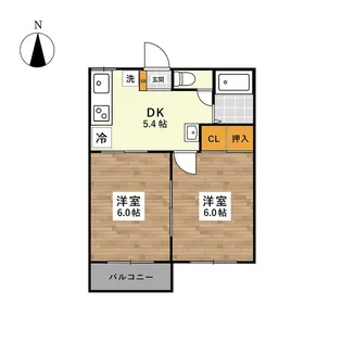 ハイツサルビア【2階】の間取り