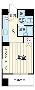 バージュアル武蔵小杉【2階】の間取り