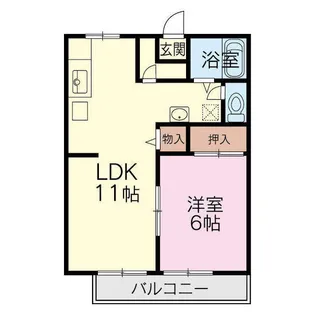 ビューグリーン41【1階】の間取り