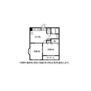 レジデンス江尻【1階】の間取り