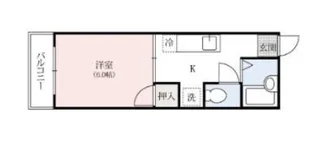 サンパレス宝町【2階】の間取り