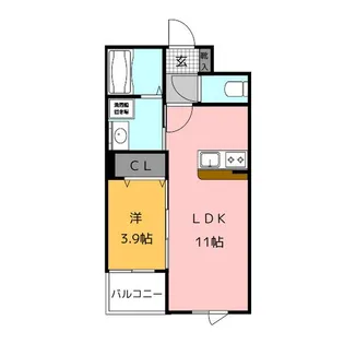 Park Terrace OHASHI【3階】の間取り