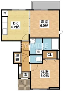 メゾンド・隆盛園II【1階】の間取り