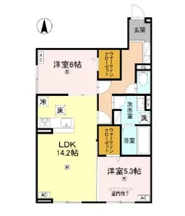RETORIA阪南町【1階】の間取り