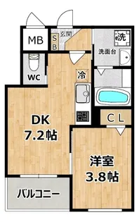 F asecia beseelt【3階】の間取り