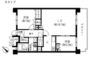 天神南マンション【2階】の間取り