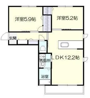 メゾン花咲【2階】の間取り