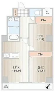高南ダイアパレス南柏【3階】の間取り