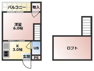 谷垣マンション【4階】の間取り