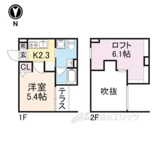 アルナージ瓦宮【2階】の間取り