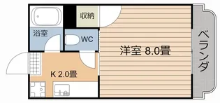 Mハウス唐湊【4階】の間取り