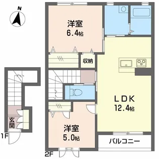 シャーメゾン・エスポワール【2階】の間取り