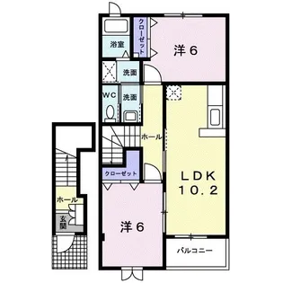 レコルテ【2階】の間取り