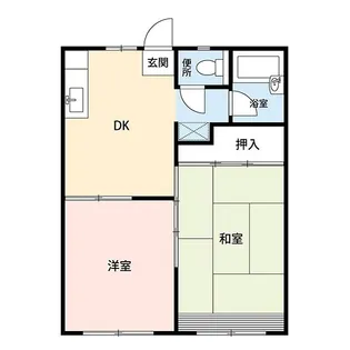 みやこハイツ(北)【1階】の間取り