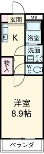 サンシアルザ長田【2階】の間取り